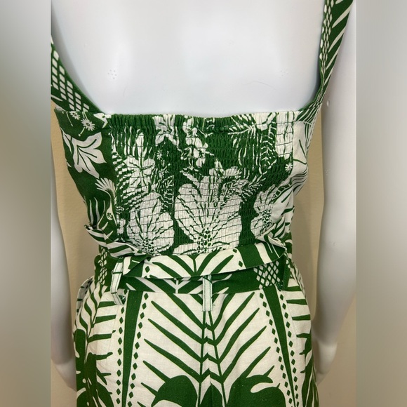 Farm Rio Green and White Romper - Picture 12 of 14